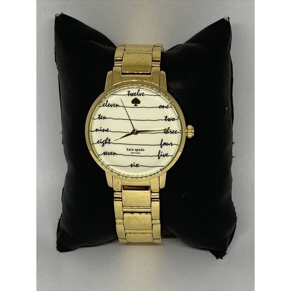 Kate Spade KSW1060 Women\'s Gold Stainless Steel Analog Cream Dial Watch JK827 main image 5